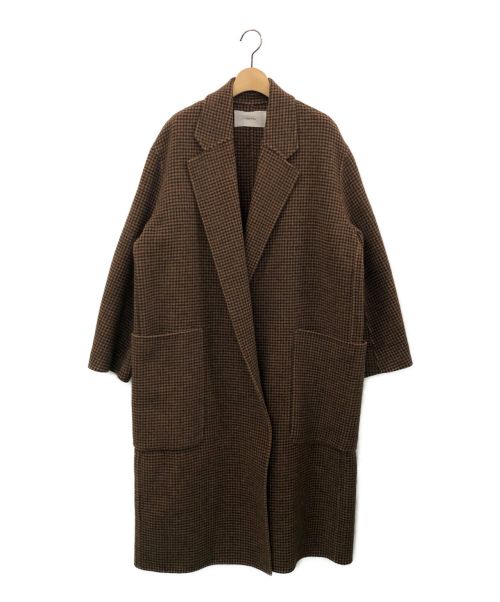 TODAYFUL（トゥデイフル）TODAYFUL (トゥデイフル) Over Check Coat ブラウン サイズ:36の古着・服飾アイテム