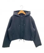 theoryセオリー）の古着「Double Flannel Cropped Parka」｜グレー
