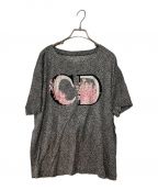 Christian Diorクリスチャン ディオール）の古着「ロゴフラワーTシャツ」｜ブラック