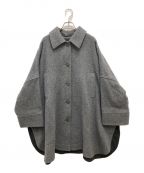BLACK by moussyブラックバイマウジー）の古着「big silhouette wool coat」｜グレー