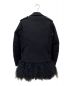 sacai (サカイ) ファーレイヤードライダースジャケット ブラック サイズ:1：30000円