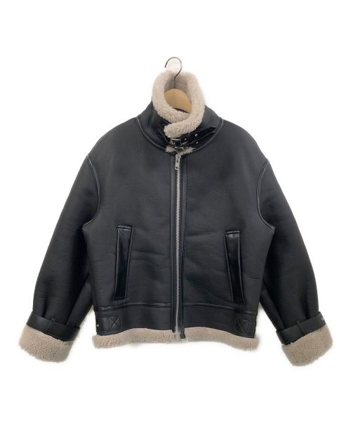 FRAY ID（フレイ アイディー）FRAY ID (フレイ アイディー) シングルボンバージャケット ブラックの古着・服飾アイテム