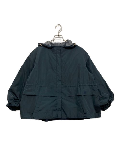 DRAWER（ドゥロワー）Drawer (ドゥロワー) タフタフードジャケット ネイビー サイズ:36の古着・服飾アイテム
