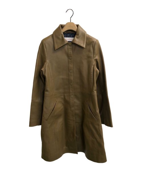 SEE BY CHLOE（シーバイクロエ）SEE BY CHLOE (シーバイクロエ) Leather Coat GROVE BROWN サイズ:34の古着・服飾アイテム