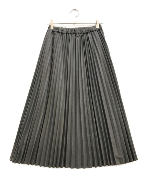 kelen（ケレン）kelen (ケレン) レーヨンクロス アコーディオン ロング スカート グレー サイズ:Mの古着・服飾アイテム