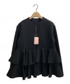 TSURU by MARIKO OIKAWAツルバイマリコオイカワ）の古着「フリルジャケット」｜ブラック
