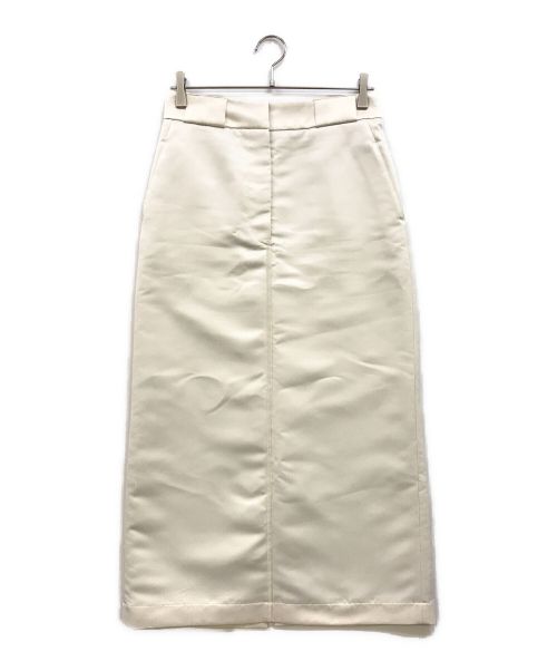 Demi-Luxe Beams（デミルクス ビームス）Demi-Luxe Beams (デミルクス ビームス) グロスサテンタイトスカート オフホワイト サイズ:38の古着・服飾アイテム