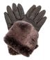 Gala Gloves（ガラグローブ）の古着「フェイクファーグローブ」｜ブラウン