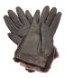 Gala Gloves (ガラグローブ) フェイクファーグローブ ブラウン：5800円