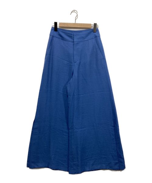 Noble（ノーブル）Noble (ノーブル) ファジーリネンスリットフレアパンツ ブルー サイズ:40の古着・服飾アイテム