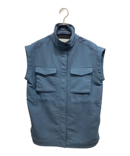 ara ara（アラアラ）ara ara (アラアラ) ノースリーブジャケット ブルー サイズ:2の古着・服飾アイテム