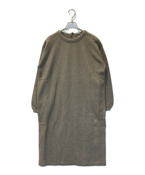 BEARDSLEY（ビアズリー）BEARDSLEY (ビアズリー) ニットワンピース ブラウン サイズ:Fの古着・服飾アイテム