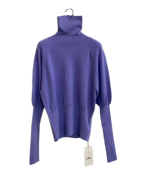 Uhr（ウーア）Uhr (ウーア) High Neck Pullover Knit ラベンダー サイズ:Freeの古着・服飾アイテム