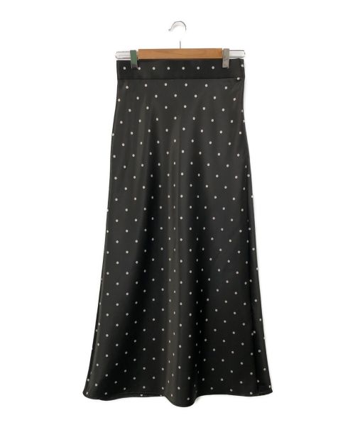 Uhr（ウーア）Uhr (ウーア) Satin Dot Skirt ブラック サイズ:36の古着・服飾アイテム