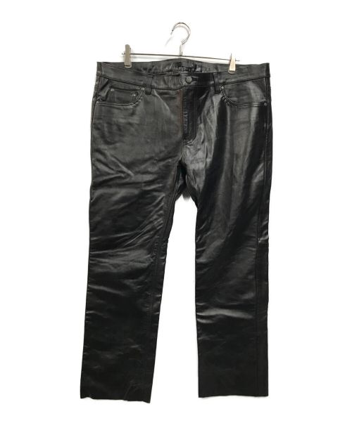 Liugoo Leathers（リューグーレザーズ）LIUGOO LEATHERS (リューグーレザーズ) レザーパンツ ブラック サイズ:38の古着・服飾アイテム