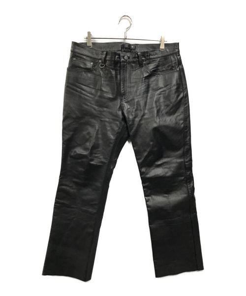 Liugoo Leathers（リューグーレザーズ）LIUGOO LEATHERS (リューグーレザーズ) レザーパンツ ブラック サイズ:34の古着・服飾アイテム