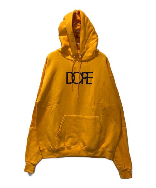 DOPE（ドープ）DOPE (ドープ) Champion (チャンピオン) 裏起毛プルオーバーパーカー オレンジ サイズ:L 未使用品の古着・服飾アイテム