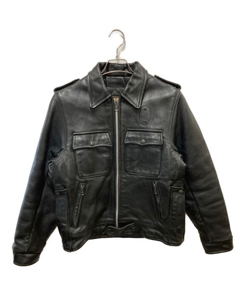 VANSON（バンソン）VANSON (バンソン) ポリスマンジャケット ブラック サイズ:36の古着・服飾アイテム