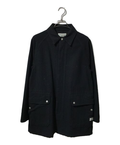 SASSAFRAS（ササフラス）SASSAFRAS (ササフラス) ウールコート ブラック サイズ:Sの古着・服飾アイテム