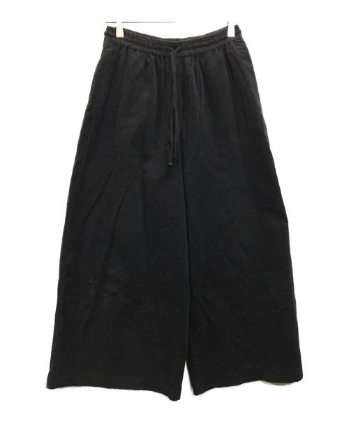 mizuiro-ind（ミズイロインド）mizuiro-ind (ミズイロインド) コーデュロイワイドパンツ ブラック サイズ:2の古着・服飾アイテム