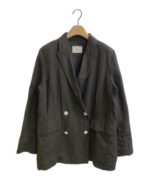IENA（イエナ）IENA (イエナ) リネンダブル4Bジャケット ダークブラウン サイズ:38の古着・服飾アイテム