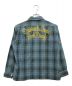 WACKO MARIA (ワコマリア) LABRAT (ラブラット) オープンカラーチェックシャツ ブルー サイズ:M：8000円