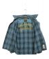 中古・古着 WACKO MARIA (ワコマリア) LABRAT (ラブラット) オープンカラーチェックシャツ ブルー サイズ:M：8000円