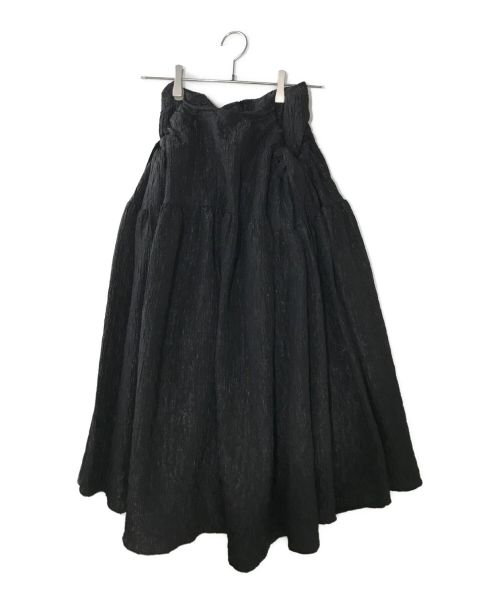 MAKE-AI（メイクアイ）MAKE-AI (メイクアイ) リボンジャガードスカート ブラック サイズ:表記無しの古着・服飾アイテム