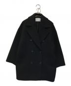 UNITED ARROWSユナイテッドアローズ）の古着「メルトンPコート」｜ブラック