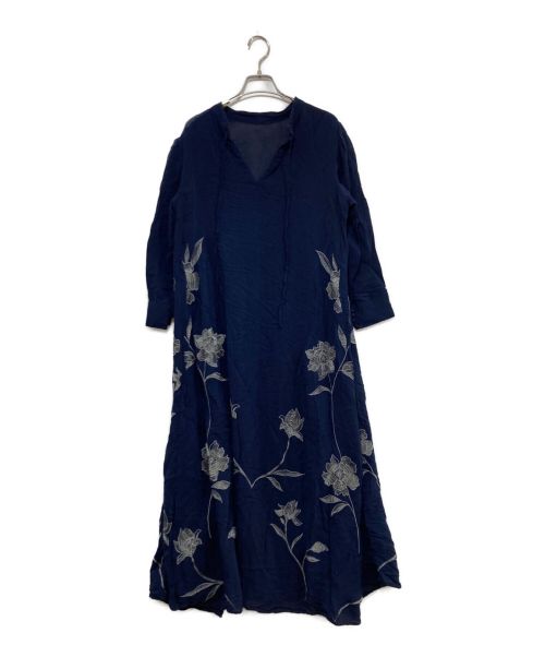 Ameri（アメリ）Ameri (アメリ) 2WAY FLOWER GARDEN DRESS ネイビー サイズ:Mの古着・服飾アイテム