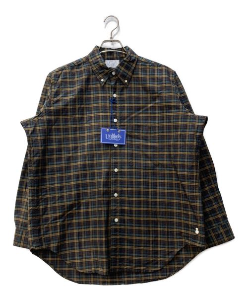 Unlikely（アンライクリー）Unlikely (アンライクリー) Unlikely Button Down Shirts U23F-11-0001 ブラウン サイズ:М 未使用品の古着・服飾アイテム