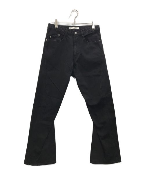 NVRFRGT（ネヴァーフォーゲット）NVRFRGT (ネヴァーフォーゲット) 3D Twisted Jeans 3D ツイステッド ジーンズ ブラック サイズ:2の古着・服飾アイテム