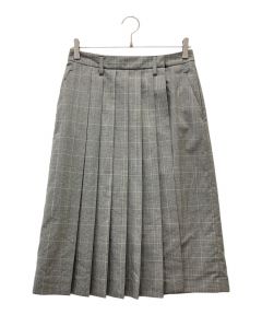 中古・古着通販】PRADA (プラダ) グレンチェック プリーツ ラップ 