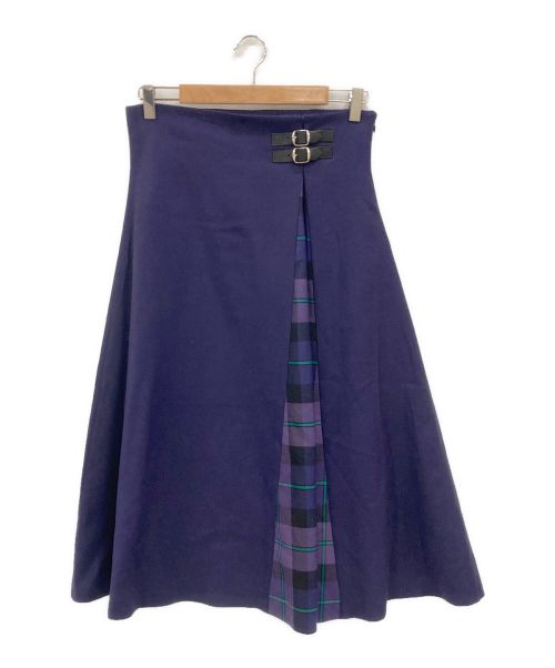 O'NEIL OF DUBLIN（オニールオブダブリン）O'NEIL OF DUBLIN (オニールオブダブリン) martinique (マルティニーク) ラップスカート パープル サイズ:GB12の古着・服飾アイテム