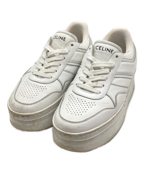 CELINE（セリーヌ）CELINE (セリーヌ) ブロックスニーカー ホワイト サイズ:37の古着・服飾アイテム
