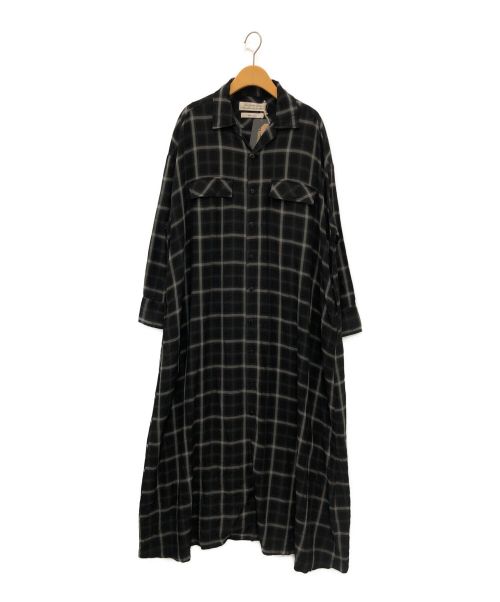 L'appartement（アパルトモン）L'appartement (アパルトモン) REMI RELIEF CHECK SHIRT DRESS ブラック サイズ:Fの古着・服飾アイテム