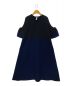 CFCL（シーエフシーエル）の古着「POTTERY SHORT BELL SLEEVE FLARE DRESS」｜ネイビー