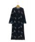 Mame Kurogouchi（マメクロゴウチ）の古着「フローラルジャガードニットドレス」｜ブラック