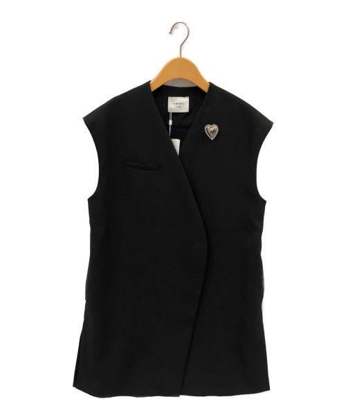 Ameri（アメリ）AMERI (アメリ) EMBELLISH BROOCH VEST ブラック サイズ:Fの古着・服飾アイテム