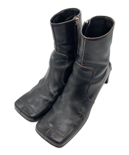 Acne studios（アクネ ストゥディオス）Acne studios (アクネストゥディオス) Leather Ankle Boots ブラック サイズ:37の古着・服飾アイテム