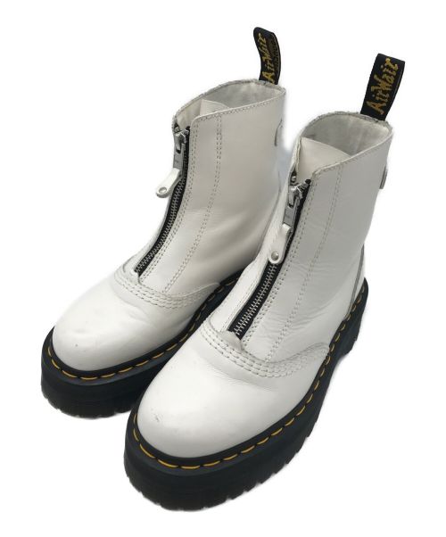 Dr.Martens（ドクターマーチン）Dr.Martens (ドクターマーチン) JETTAフロントジップブーツ ホワイト サイズ:38の古着・服飾アイテム