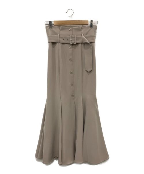 Snidel（スナイデル）Snidel (スナイデル) フロントボタンマーメイドスカート グレージュ サイズ:1の古着・服飾アイテム