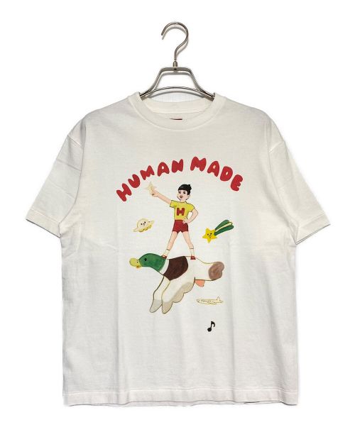 HUMAN MADE（ヒューマンメイド）HUMAN MADE (ヒューマンメイド) プリントTシャツ ホワイト サイズ:Sの古着・服飾アイテム