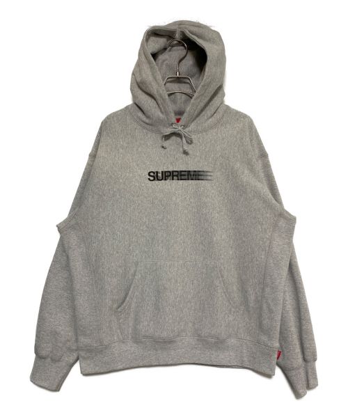 SUPREME（シュプリーム）SUPREME (シュプリーム) Motion Logo Hooded Sweatshirt グレー サイズ:Mの古着・服飾アイテム