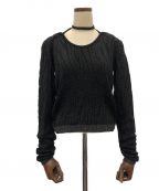 MURRALミューラル）の古着「Frost knit top」｜ブラック