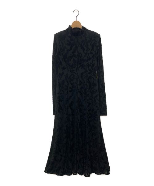 MURRAL（ミューラル）MURRAL (ミューラル) Snowflake jacquard velor dress ブラック サイズ:2の古着・服飾アイテム
