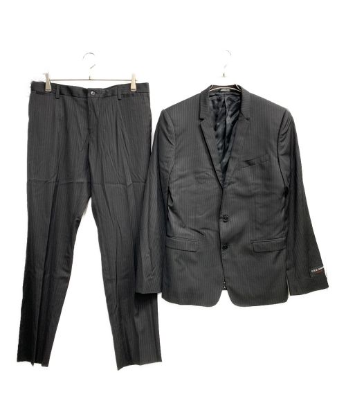 DOLCE & GABBANA（ドルチェ＆ガッバーナ）DOLCE & GABBANA (ドルチェ＆ガッバーナ) セットアップスーツ ブラック サイズ:48の古着・服飾アイテム