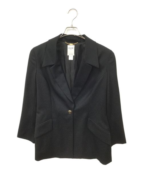 CELINE（セリーヌ）CELINE (セリーヌ) テーラードジャケット ブラック サイズ:42の古着・服飾アイテム