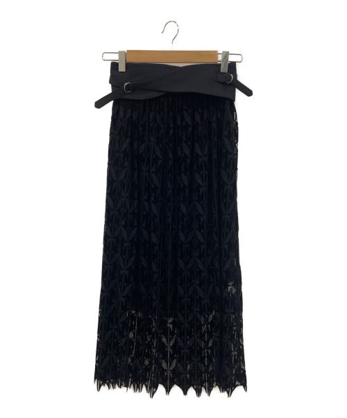 LOKITHO（ロキト）LOKITHO (ロキト) フロッキーレーススカート ブラック サイズ:1の古着・服飾アイテム
