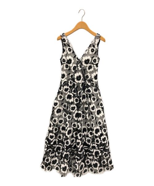SELF PORTRAIT（セルフ ポートレイト）SELF PORTRAIT (セルフ ポートレイト) Abstract Floral Guipure Dress ブラック サイズ:UK6の古着・服飾アイテム